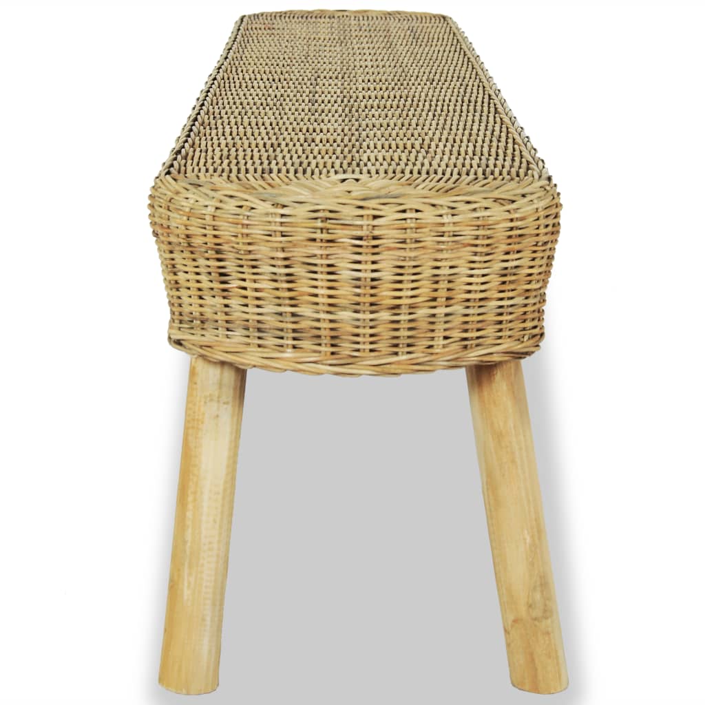 Eteisen penkki 110x35x45 cm Luonnollinen rottinki - Sisustajankoti.fi
