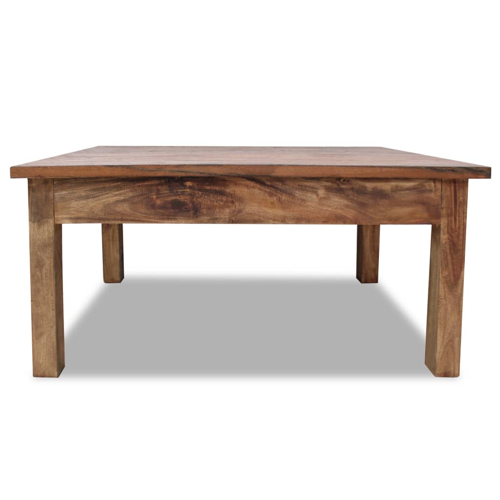 Kahvipöytä kiinteä kierrätetty puu 98x73x45 cm - Sisustajankoti.fi