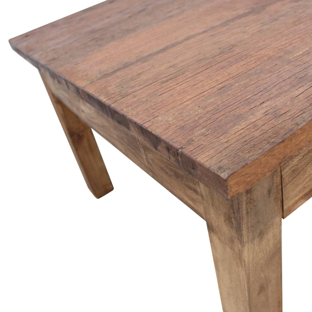 Kahvipöytä kiinteä kierrätetty puu 98x73x45 cm - Sisustajankoti.fi