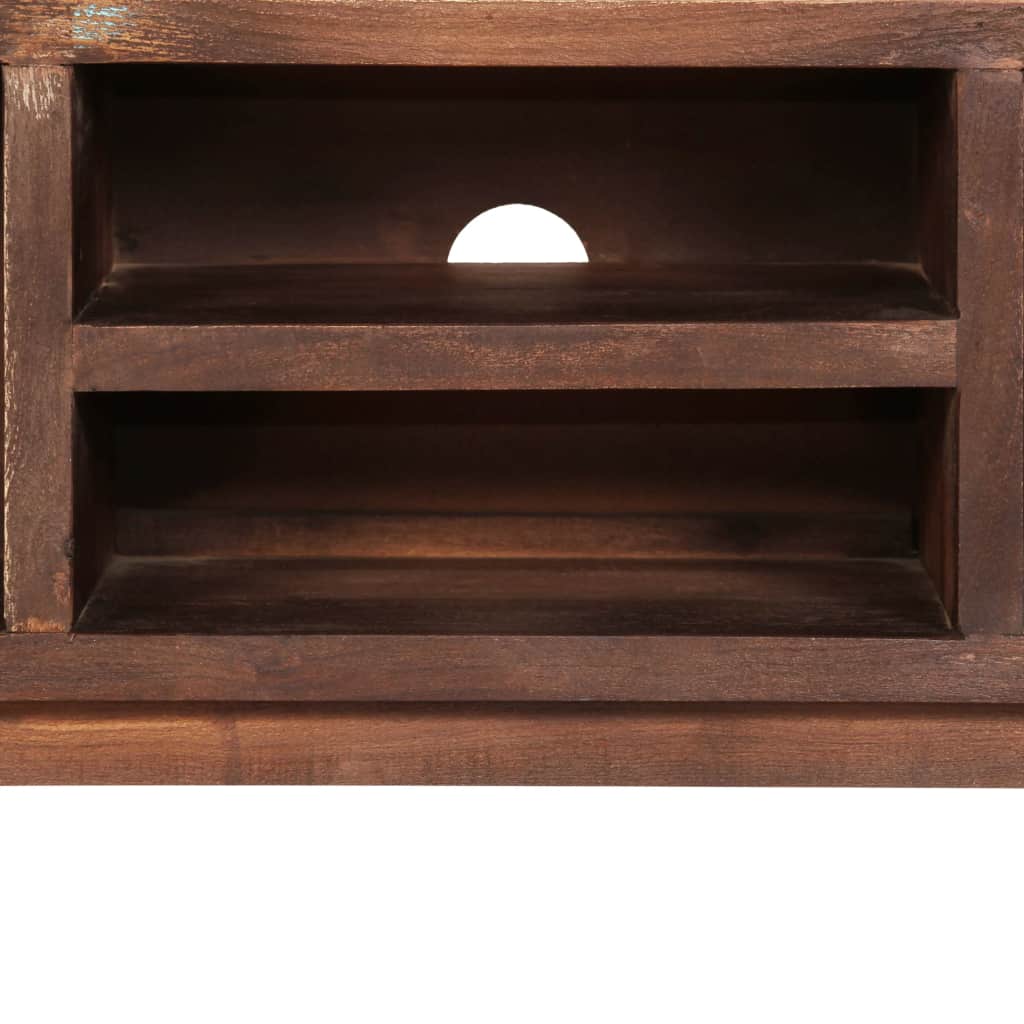 TV-taso kiinteä akaasiapuu vintagetyyli 118x30x40 cm - Sisustajankoti.fi