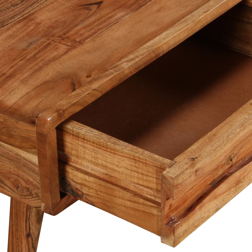 Sohvapöytä kaiverretulla vetolaatikolla puu 100x50x40 cm - Sisustajankoti.fi