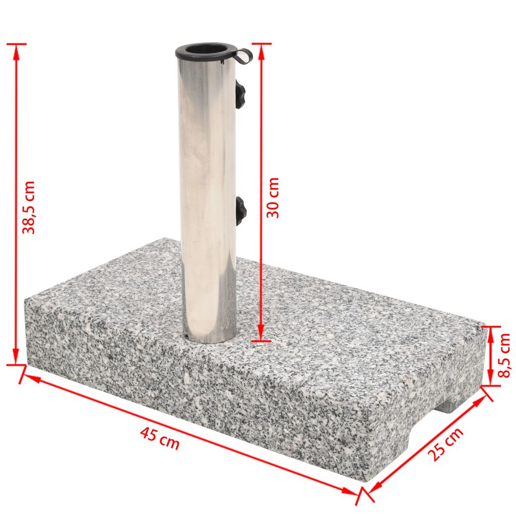 Aurinkovarjon Alusta Graniitti Suorakaide 25 kg - Sisustajankoti.fi