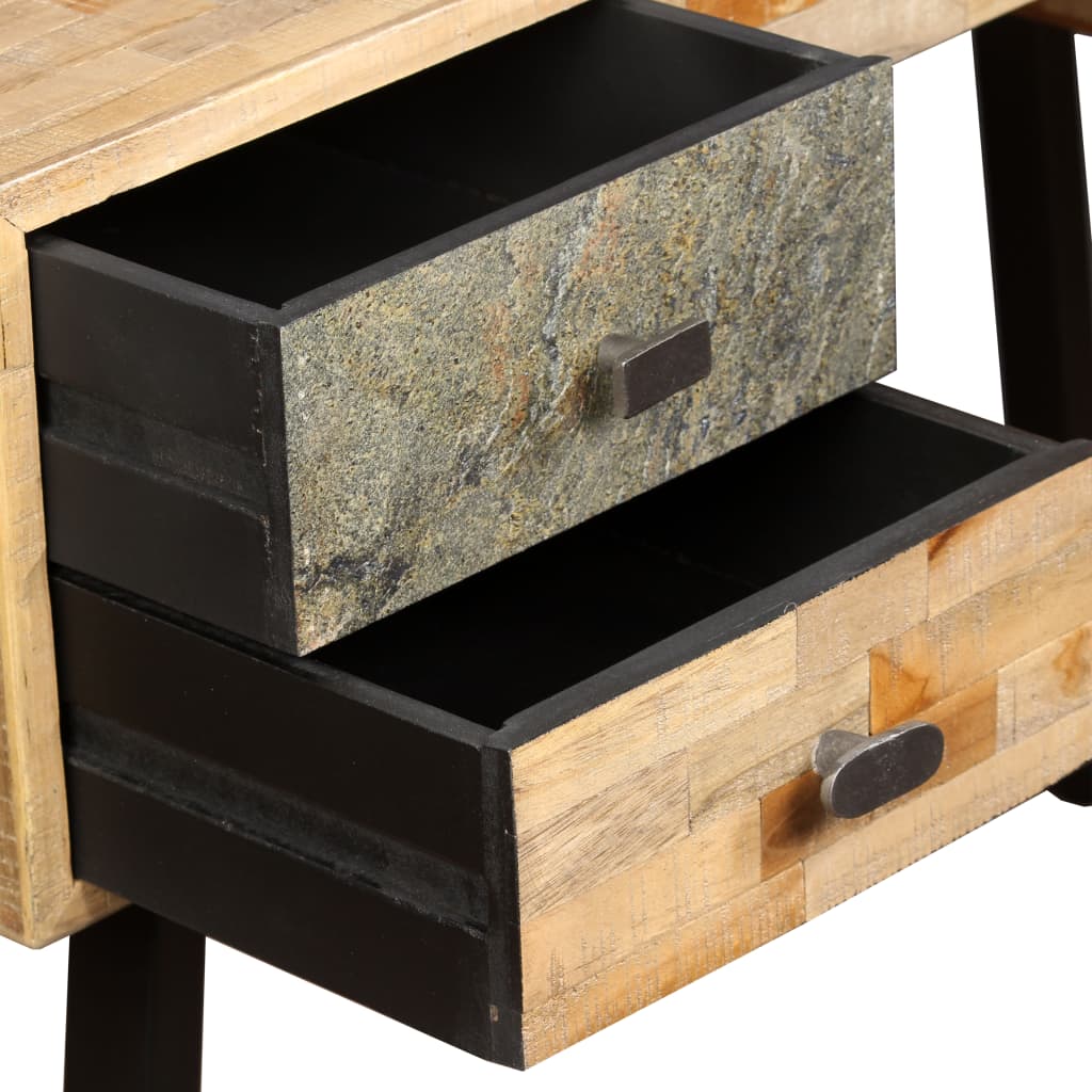 Kirjoituspöytä Kiinteä kierrätetty Tiikki 110x50x76 cm - Sisustajankoti.fi