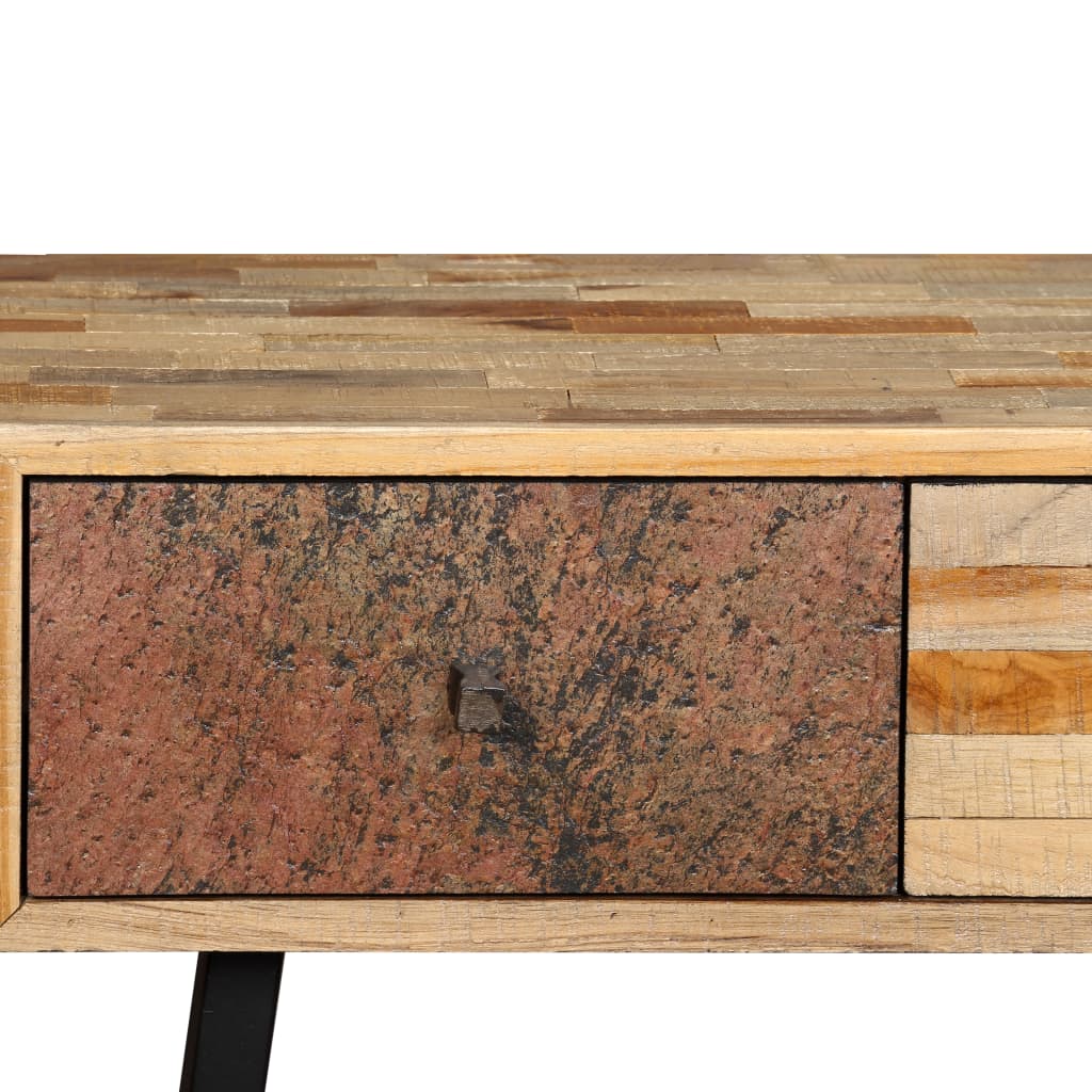 Sivupöytä Täysi Uusiokäytetty Tiikki 120x30x76 cm - Sisustajankoti.fi