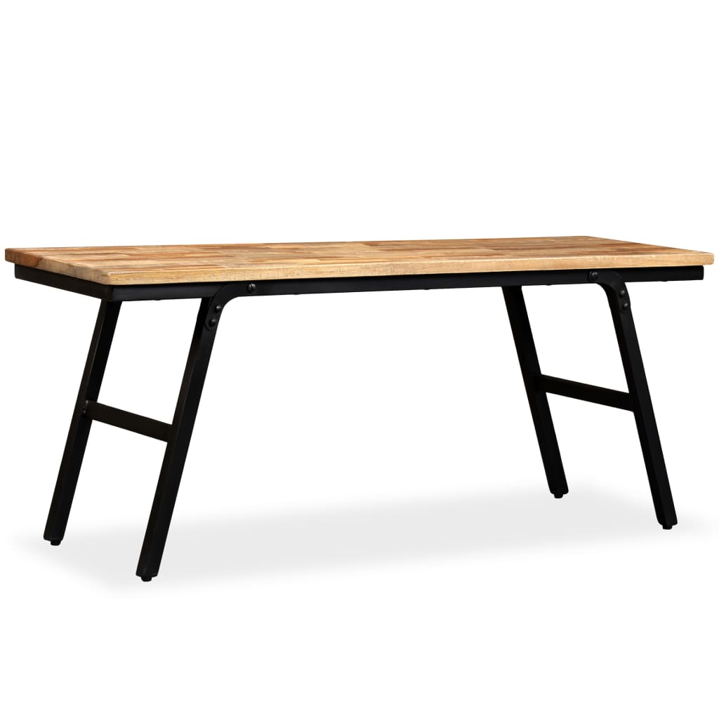 Penkki kierrätetty tiikki ja teräs 110x35x45 cm - Sisustajankoti.fi