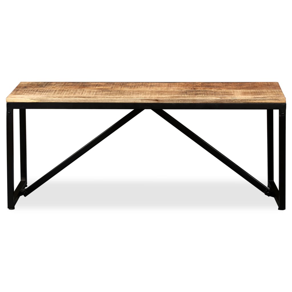 Penkki kiinteä mangopuu 110x35x45 cm - Sisustajankoti.fi