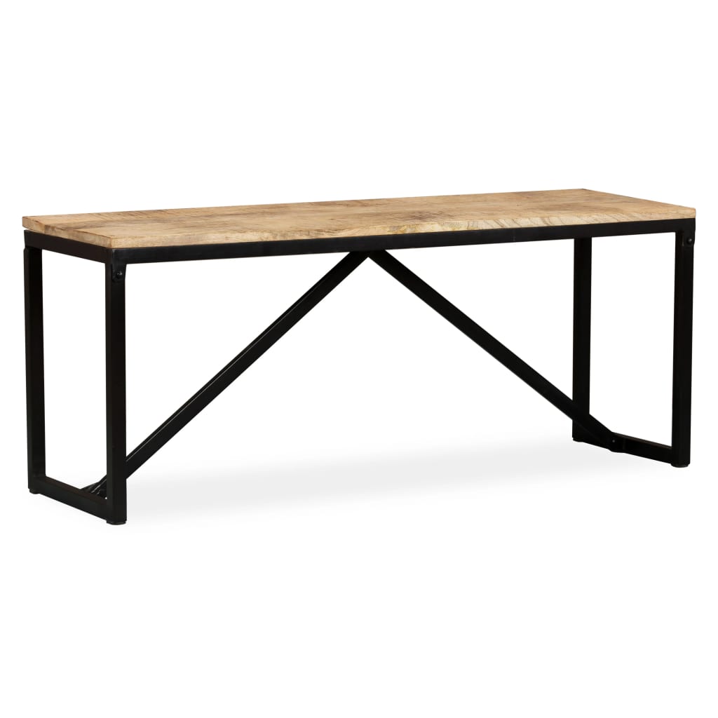 Penkki kiinteä mangopuu 110x35x45 cm - Sisustajankoti.fi