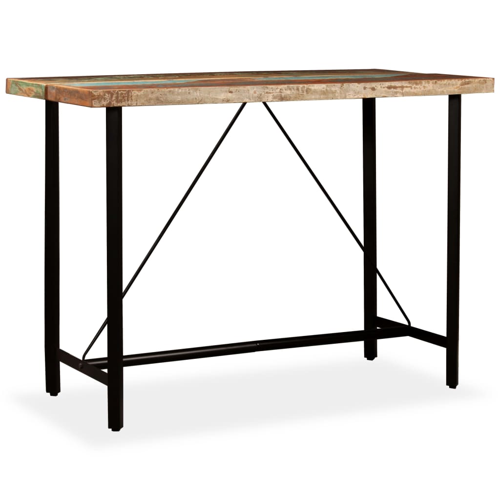 Baaripöytä kierrätetty puu 150x70x107 cm - Sisustajankoti.fi
