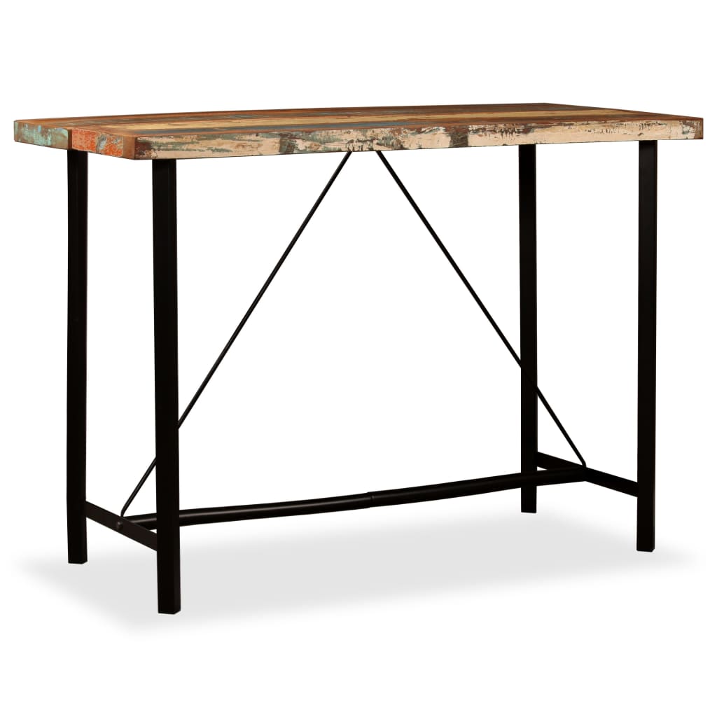 Baaripöytä kierrätetty puu 150x70x107 cm - Sisustajankoti.fi
