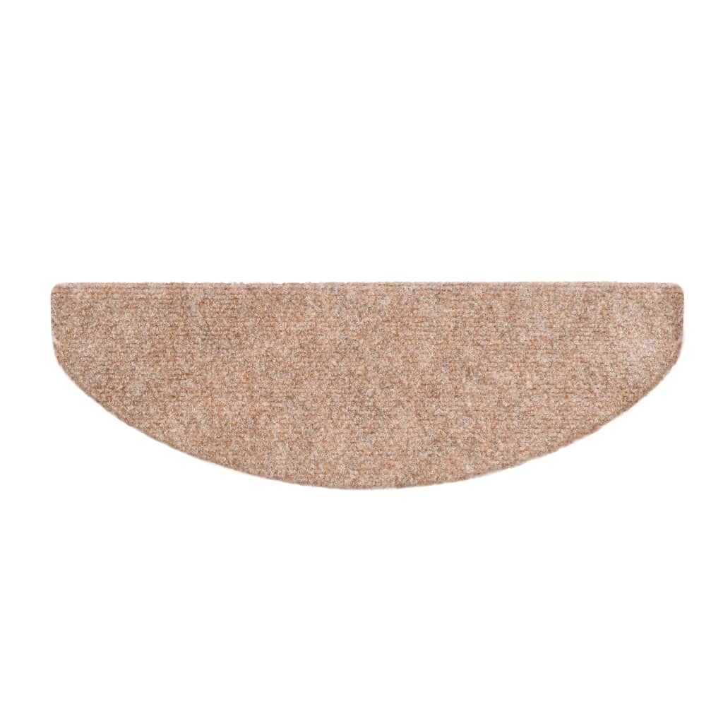 Itsekiinnittyvät porrasmatot 15 kpl neulahuopa 65x21x4cm ruskea - Sisustajankoti.fi