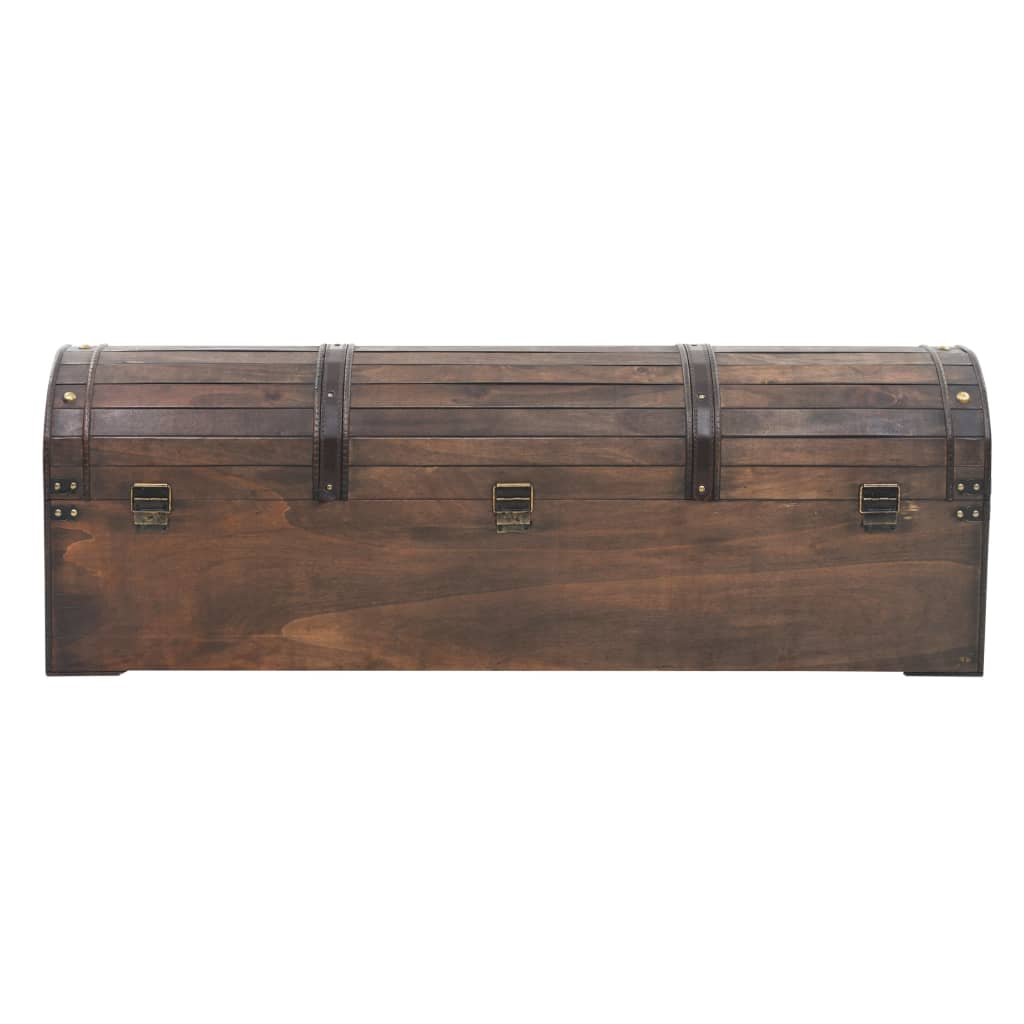 Säilytysarkku massiivipuu vintagetyyli 120x30x40 cm - Sisustajankoti.fi