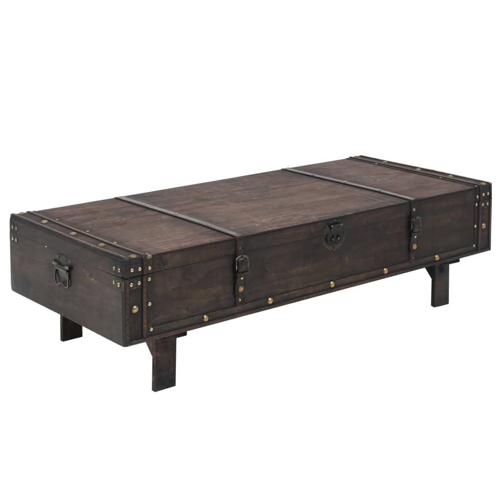 Sohvapöytä vintagetyyli puu 120x55x35 cm - Sisustajankoti.fi