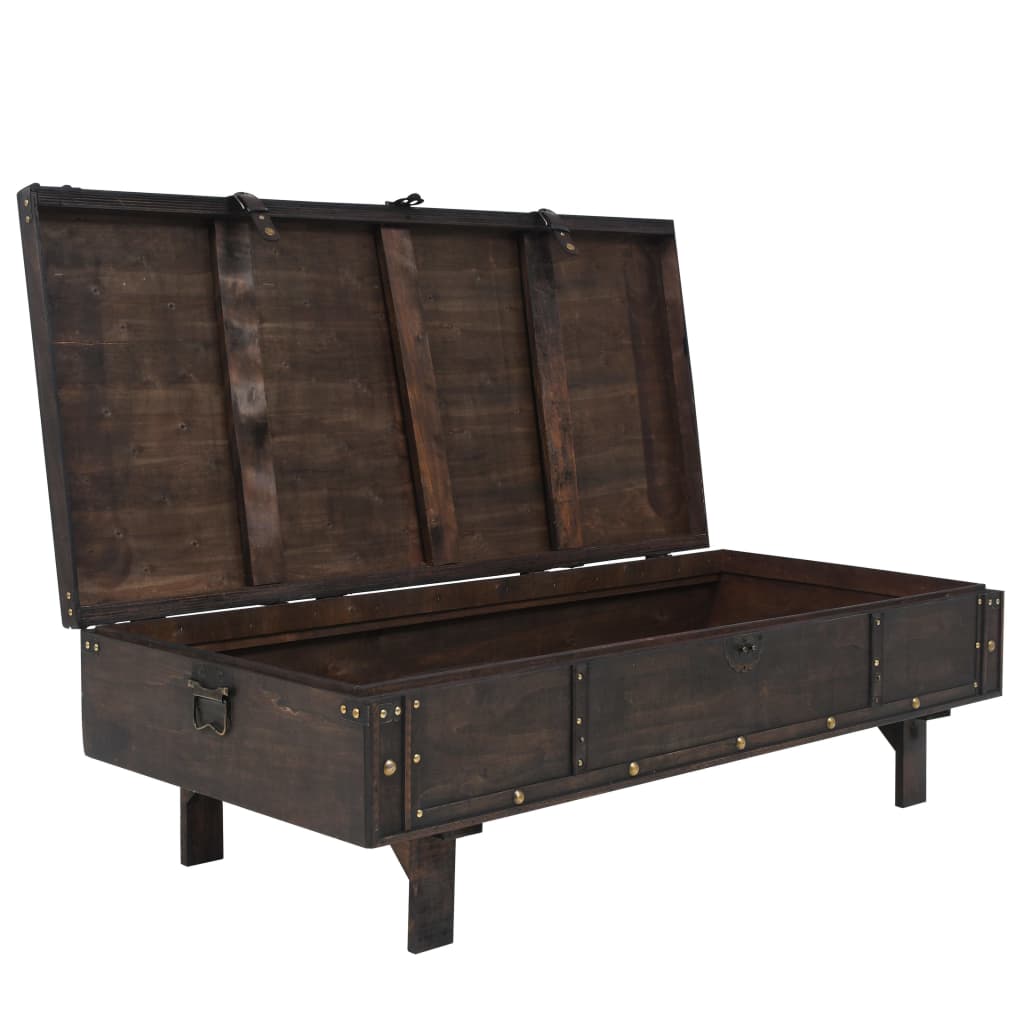 Sohvapöytä vintagetyyli puu 120x55x35 cm - Sisustajankoti.fi