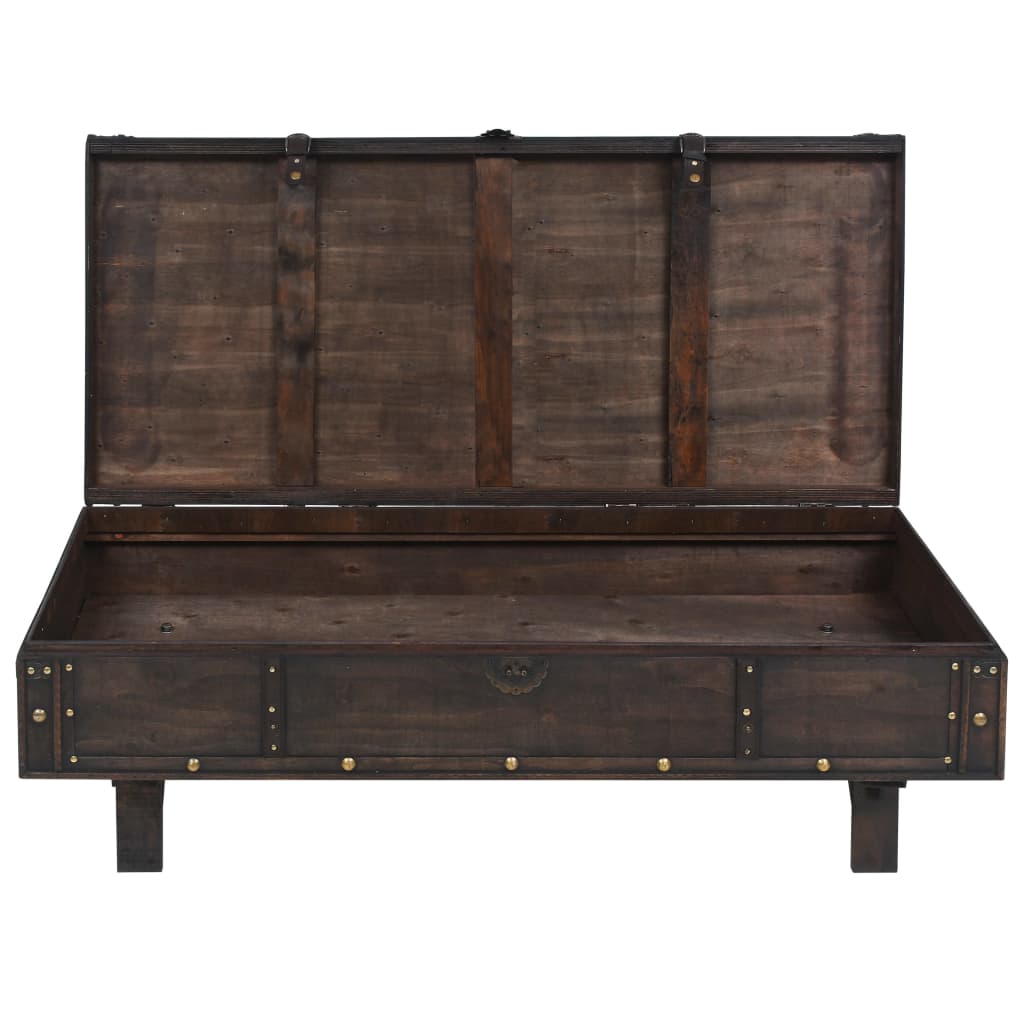 Sohvapöytä vintagetyyli puu 120x55x35 cm - Sisustajankoti.fi