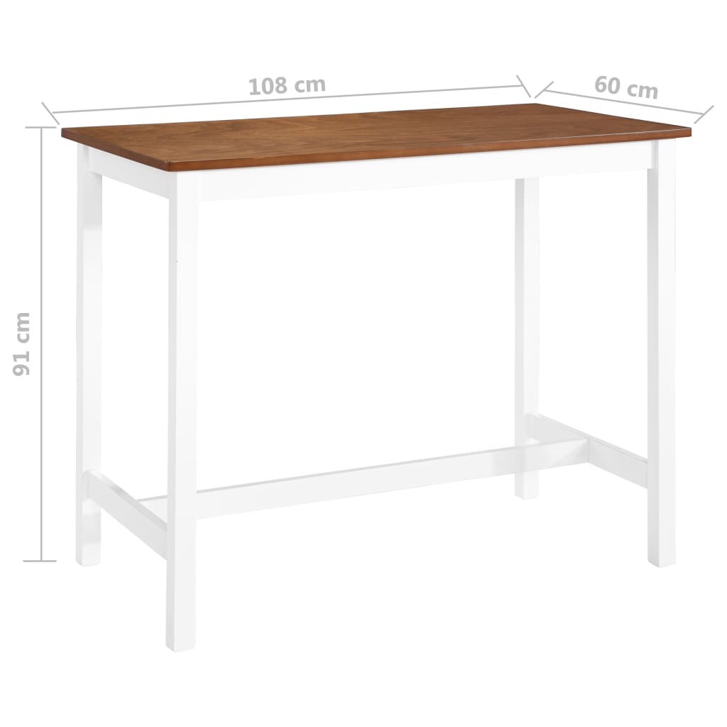 Baaripöytä täyspuu 108x60x91 cm - Sisustajankoti.fi
