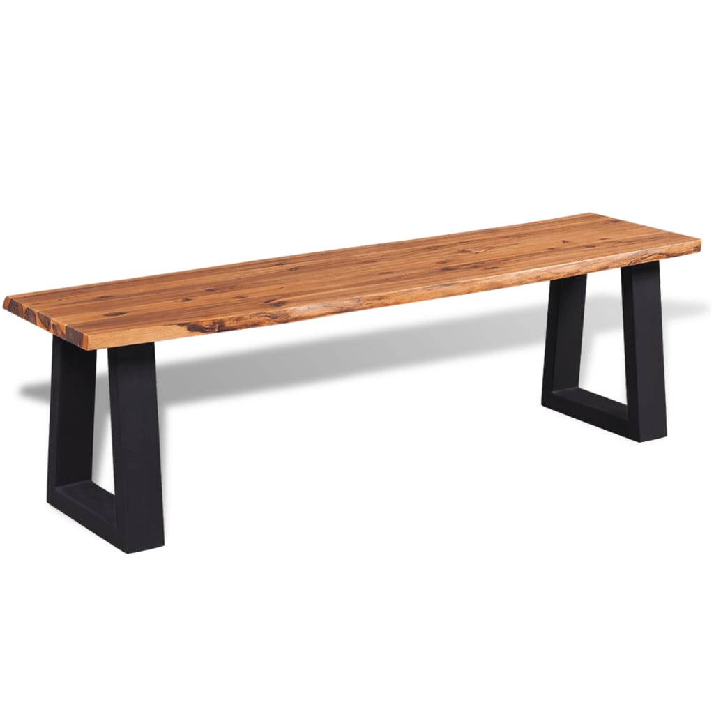 Penkki kiinteä akaasiapuu 160 cm - Sisustajankoti.fi