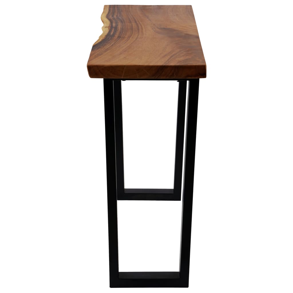 Konsolipöytä kiinteä sadepuu 110x35x75 cm - Sisustajankoti.fi