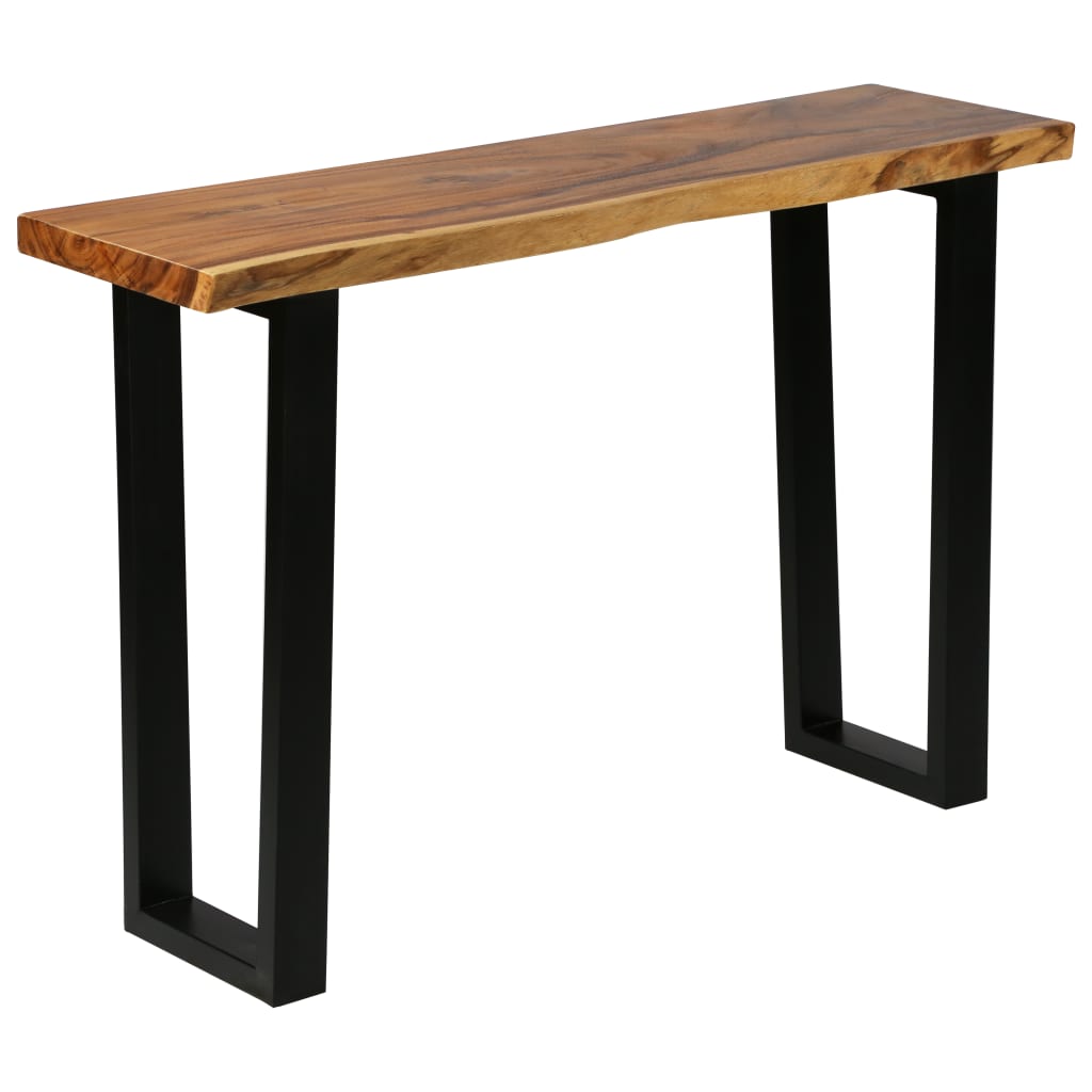 Konsolipöytä kiinteä sadepuu 110x35x75 cm - Sisustajankoti.fi