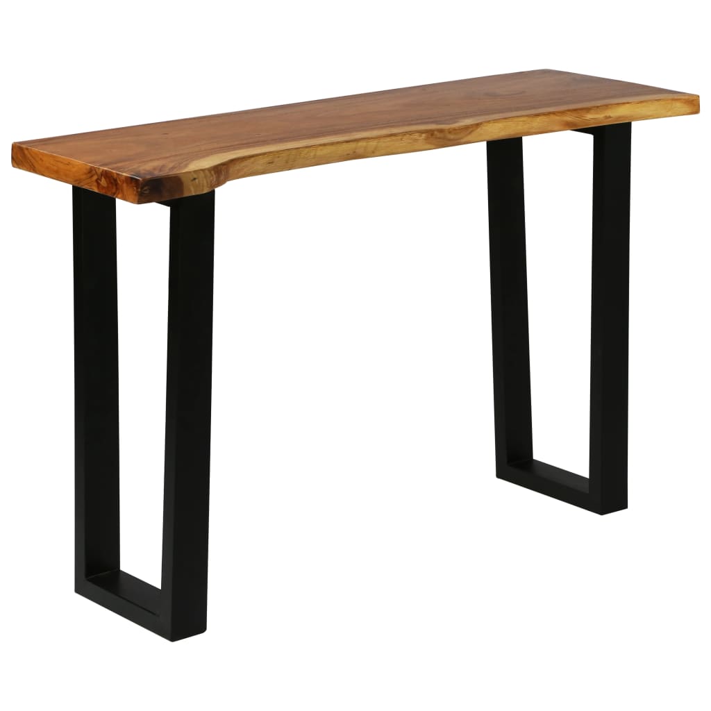 Konsolipöytä kiinteä sadepuu 110x35x75 cm - Sisustajankoti.fi