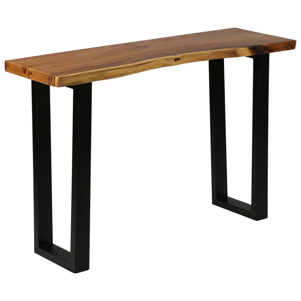 Konsolipöytä kiinteä sadepuu 110x35x75 cm - Sisustajankoti.fi