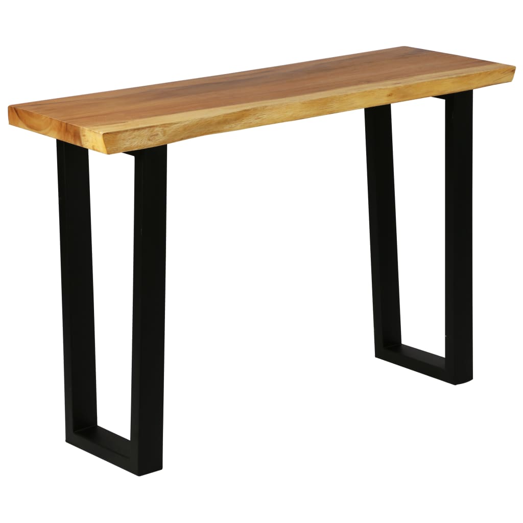 Konsolipöytä kiinteä sadepuu 110x35x75 cm - Sisustajankoti.fi