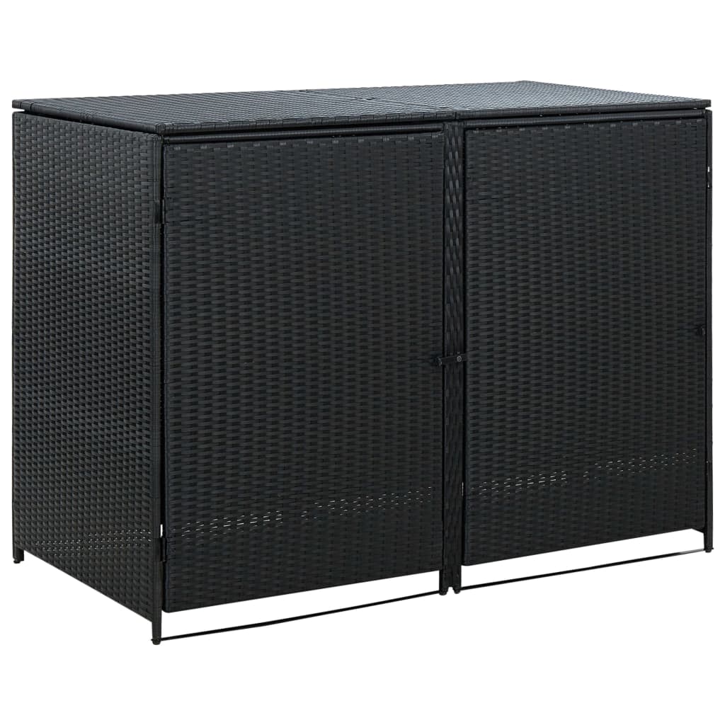 Tupla roska-astiavaja Polyrottinki Musta 148x80x111 cm - Sisustajankoti.fi
