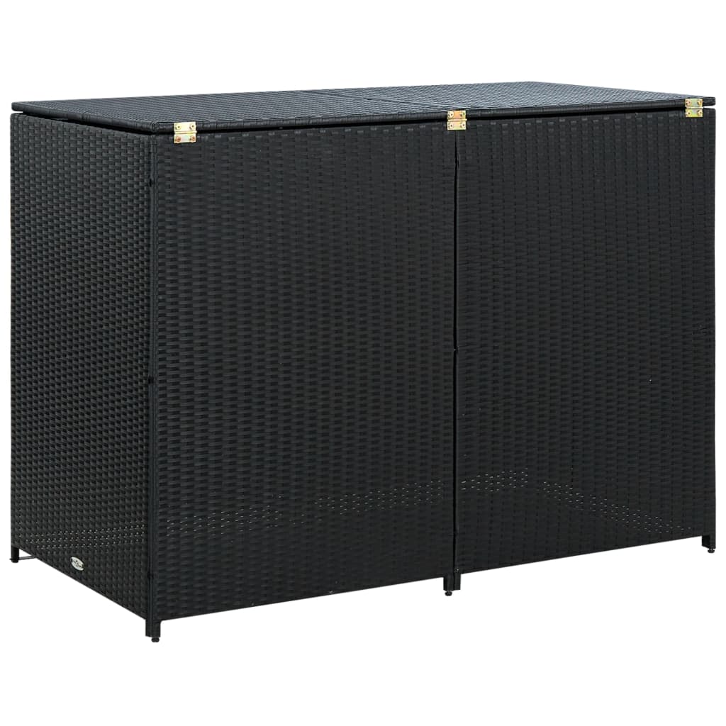 Tupla roska-astiavaja Polyrottinki Musta 148x80x111 cm - Sisustajankoti.fi