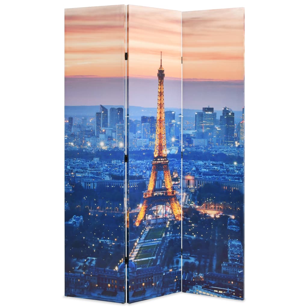 Kokoontaitettava tilanjakaja 120x170 cm Pariisin yömaisema - Sisustajankoti.fi