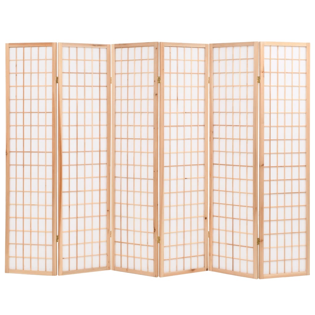 Taitettava tilanjakaja 6 paneelia japanilaistyylinen 240x170cm - Sisustajankoti.fi