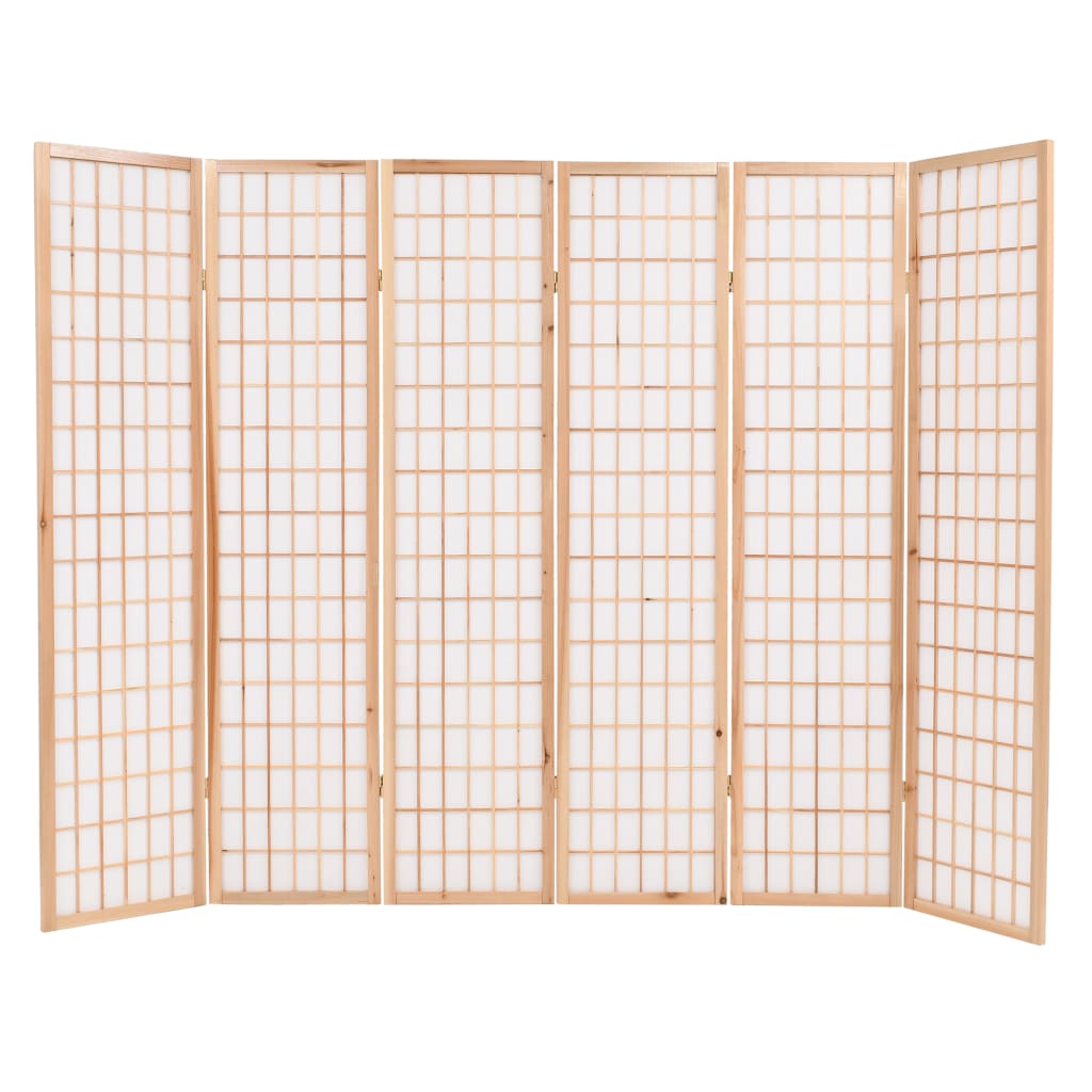 Taitettava tilanjakaja 6 paneelia japanilaistyylinen 240x170cm - Sisustajankoti.fi