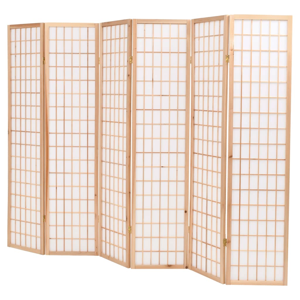 Taitettava tilanjakaja 6 paneelia japanilaistyylinen 240x170cm - Sisustajankoti.fi