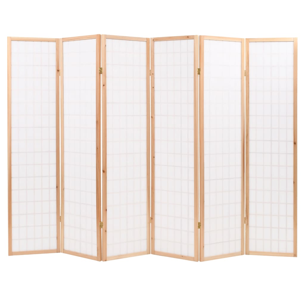 Taitettava tilanjakaja 6 paneelia japanilaistyylinen 240x170cm - Sisustajankoti.fi