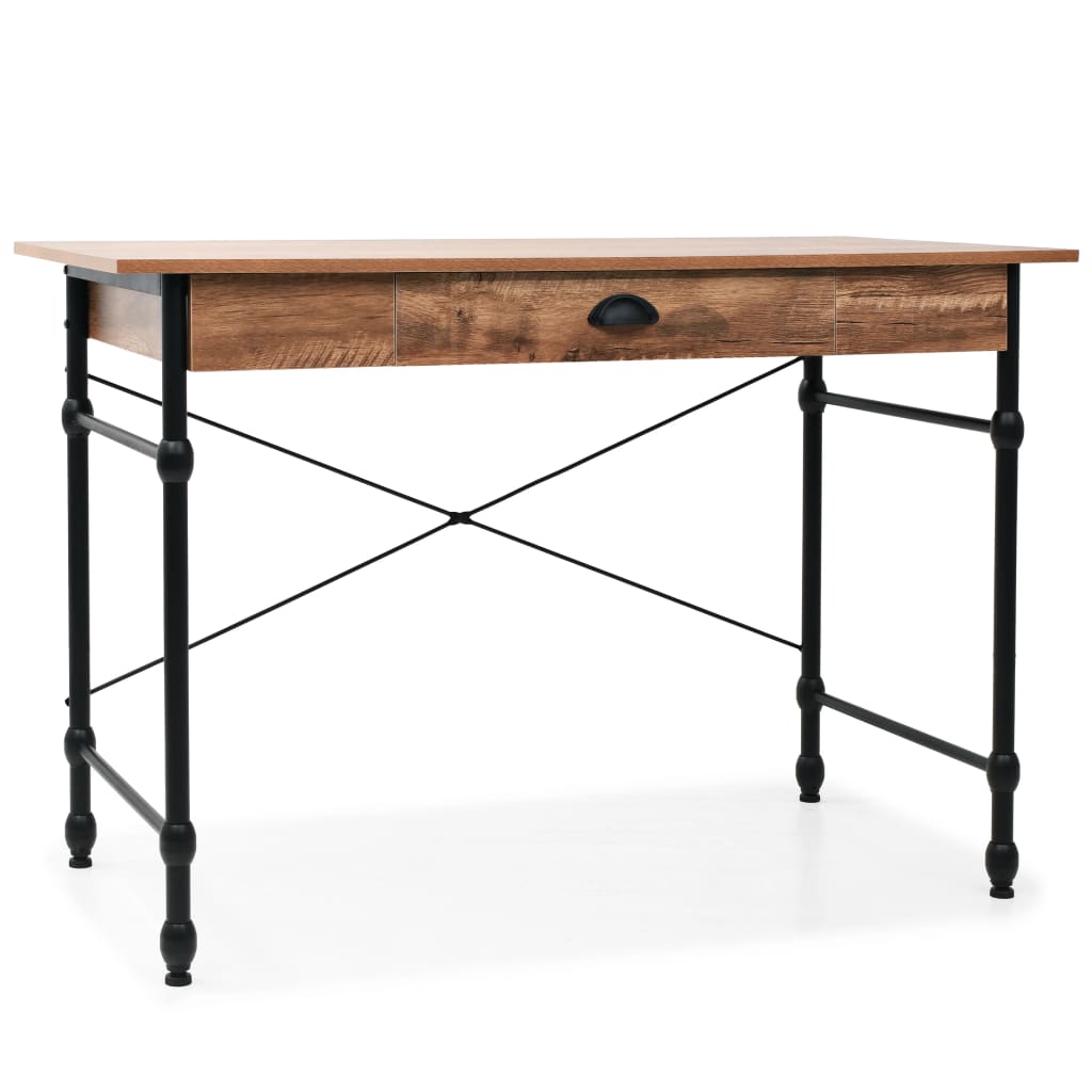 Kirjoituspöytä vetolaatikolla 110x55x75 cm tammen värinen - Sisustajankoti.fi