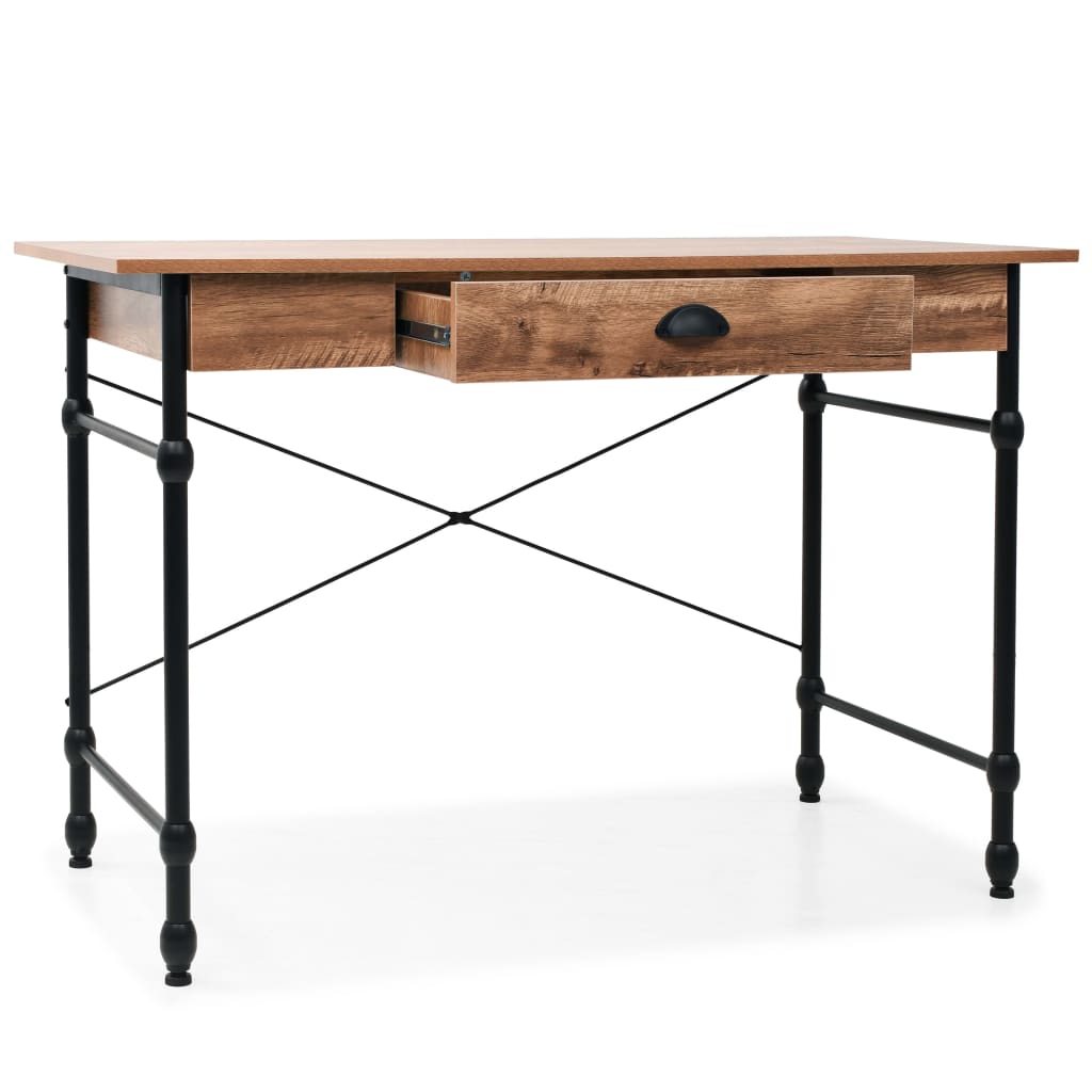 Kirjoituspöytä vetolaatikolla 110x55x75 cm tammen värinen - Sisustajankoti.fi