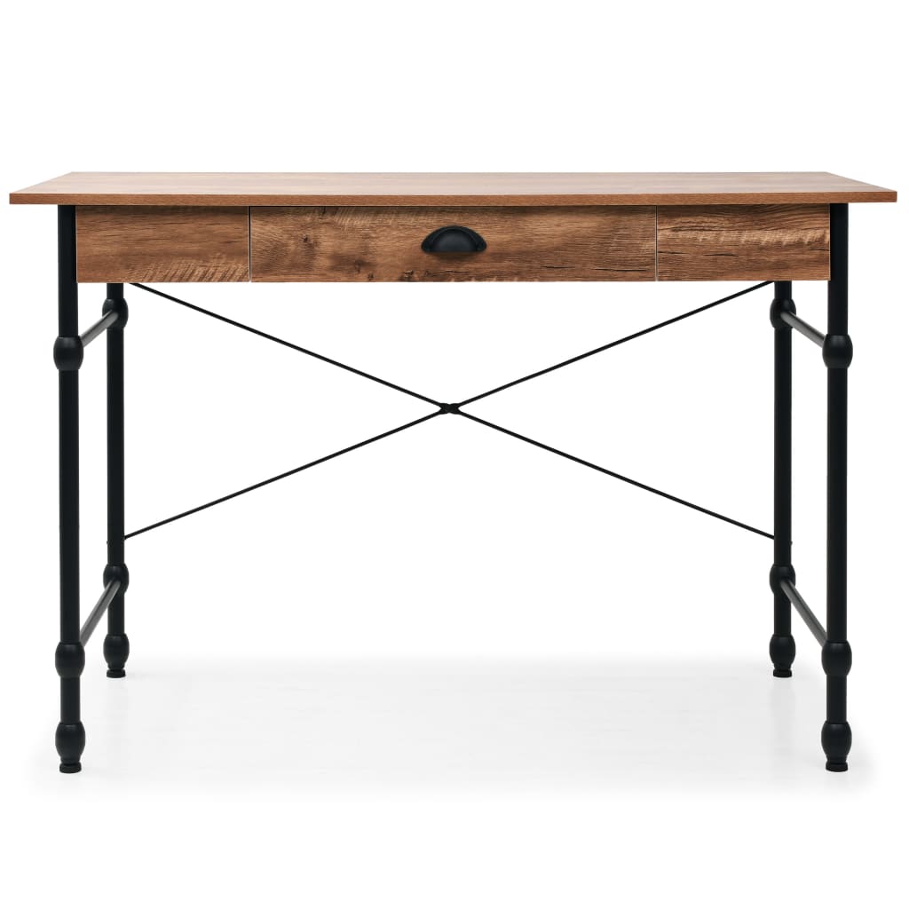 Kirjoituspöytä vetolaatikolla 110x55x75 cm tammen värinen - Sisustajankoti.fi