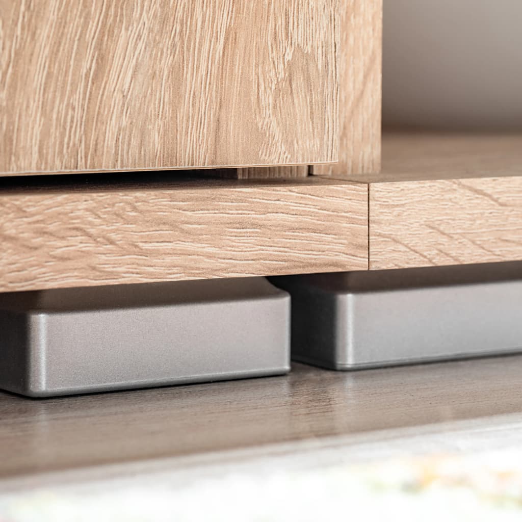 TV-kalustekokonaisuus LED-valoilla Sonoma-tammi - Sisustajankoti.fi