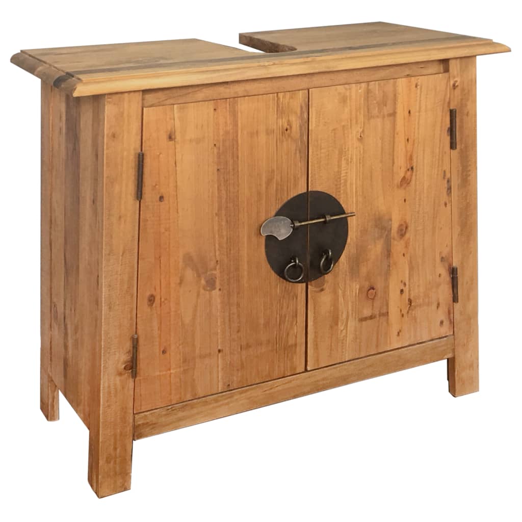 Kylpyhuoneen allaskaappi kierrätetty mänty 70x32x63 cm - Sisustajankoti.fi