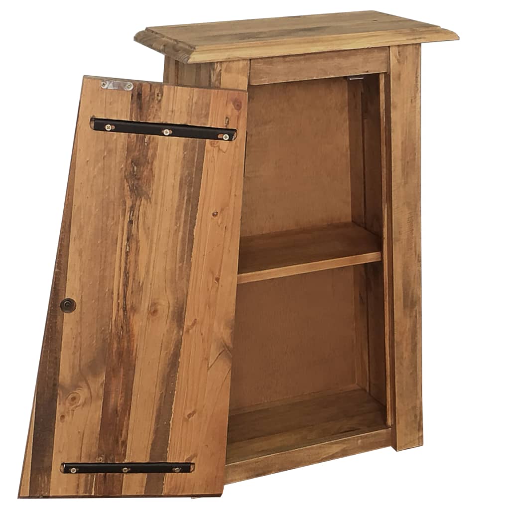 Kylpyhuoneen seinäkaappi kierrätetty mänty 42x23x70 cm - Sisustajankoti.fi