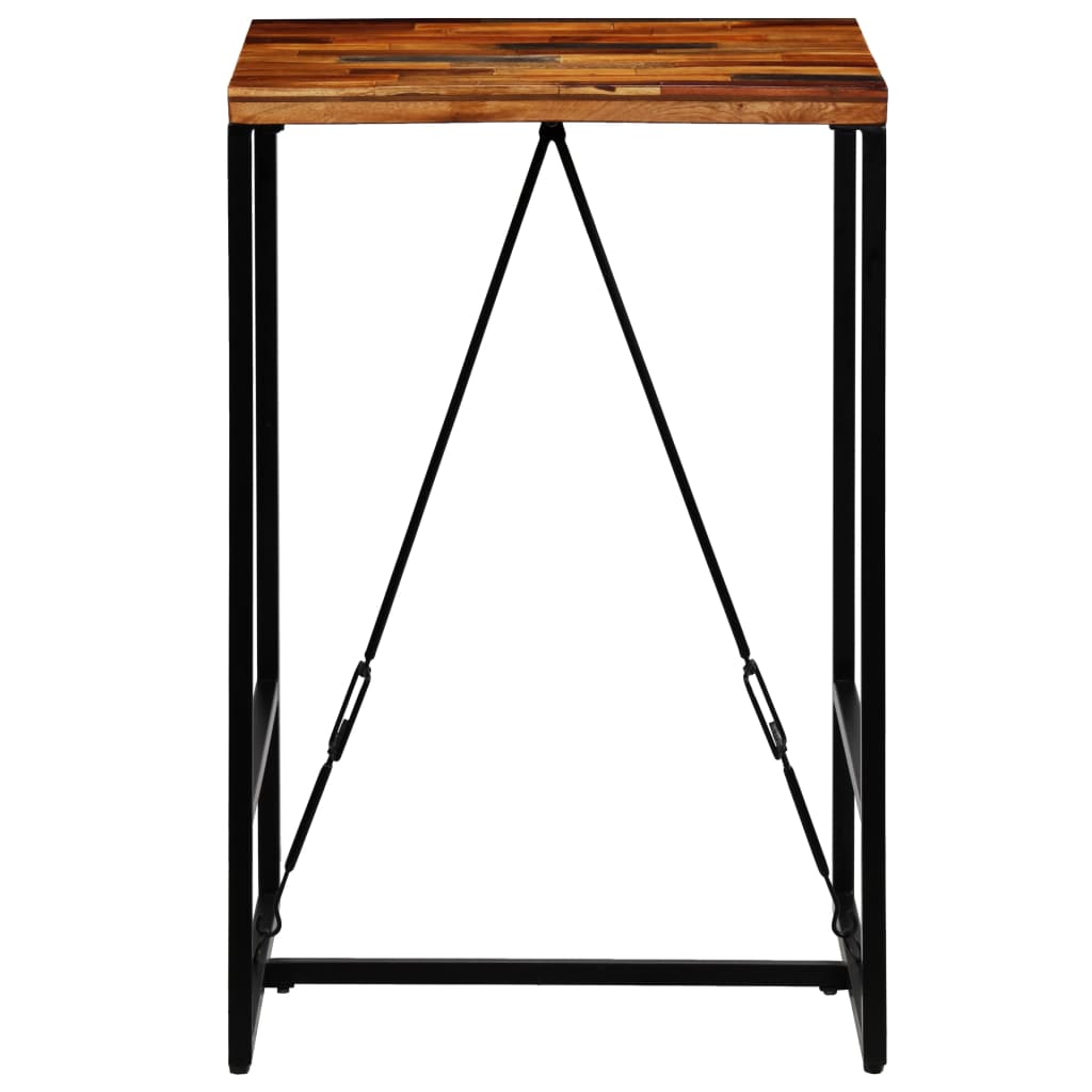 Baaripöytä kierrätetty puu 70x70x106 cm - Sisustajankoti.fi