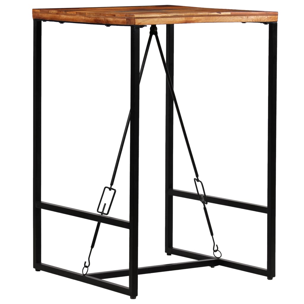 Baaripöytä kierrätetty puu 70x70x106 cm - Sisustajankoti.fi