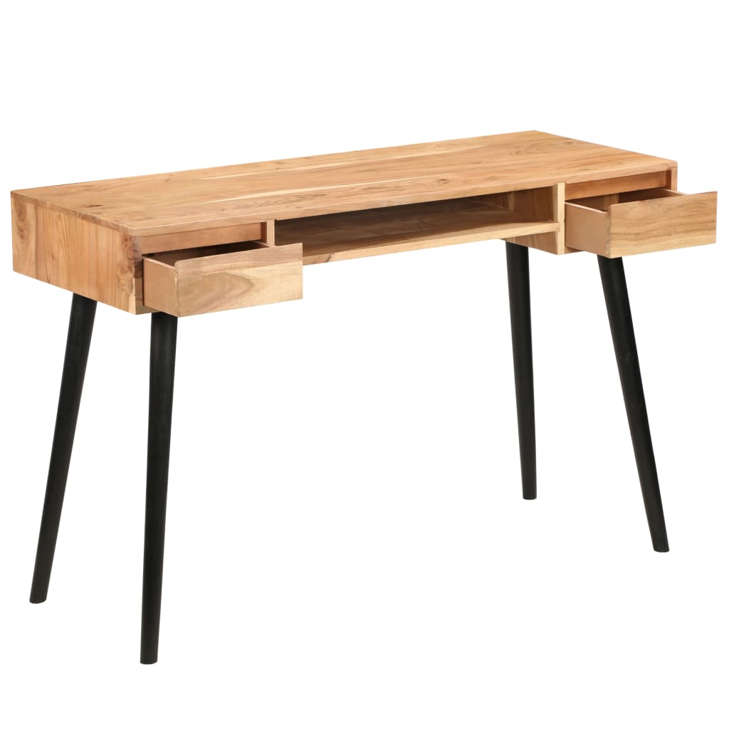 Kirjoituspöytä kiinteä akaasiapuu 118x45x76 cm - Sisustajankoti.fi