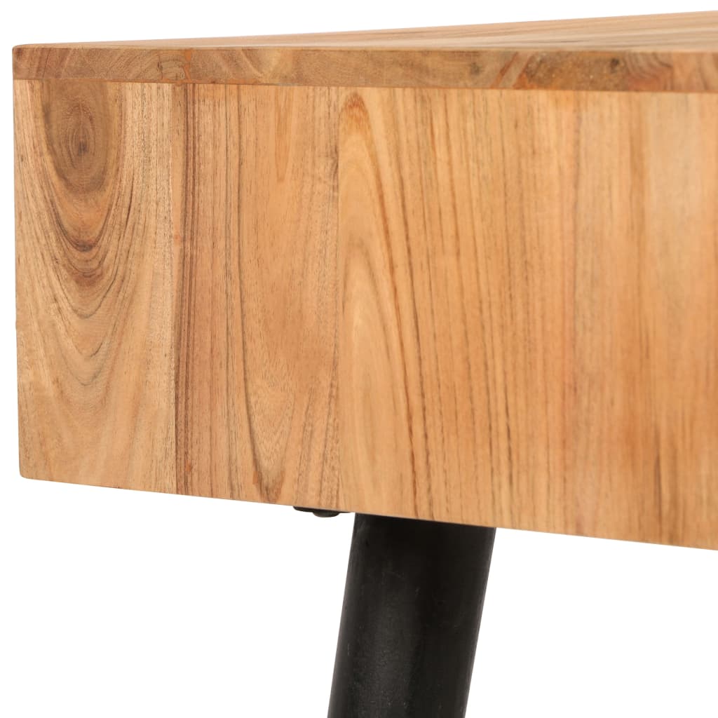 Kirjoituspöytä kiinteä akaasiapuu 118x45x76 cm - Sisustajankoti.fi