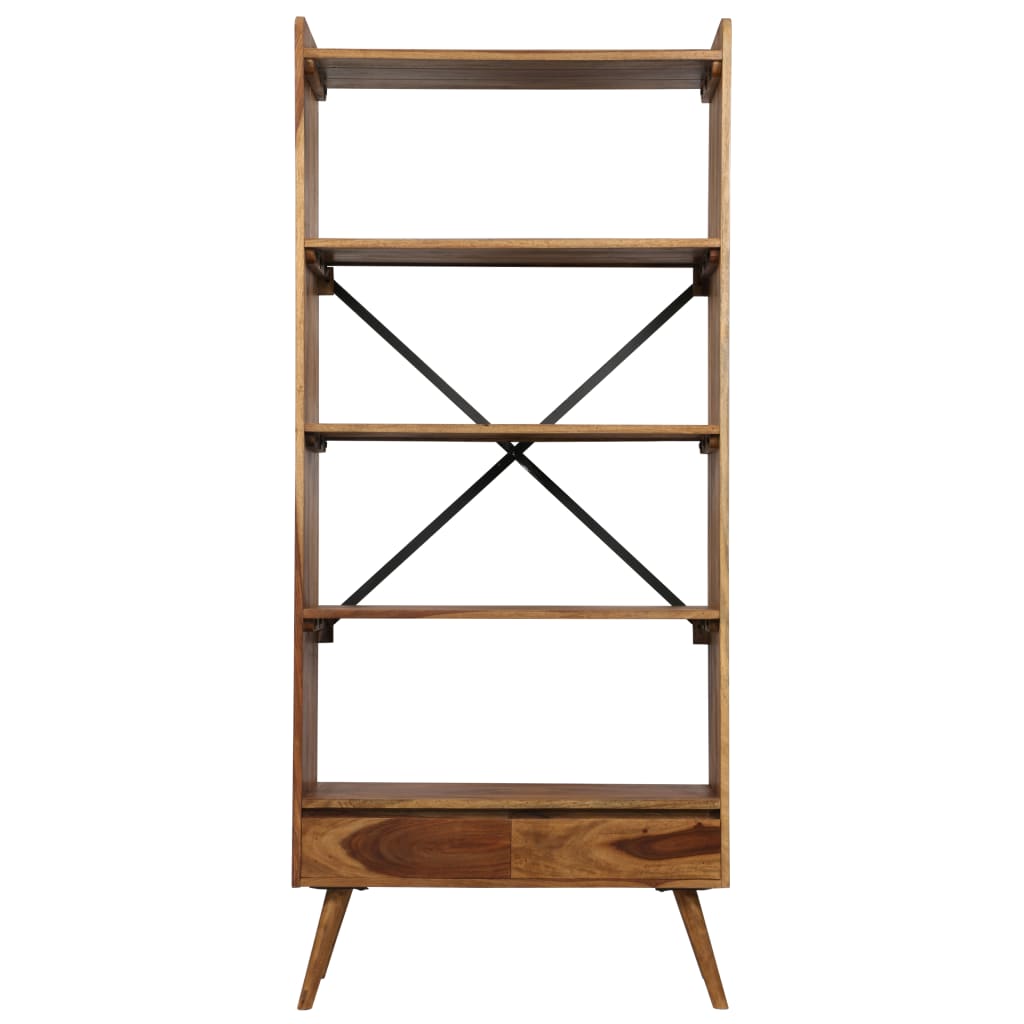 Kirjahylly kiinteä seesampuu 75x30x170 cm - Sisustajankoti.fi