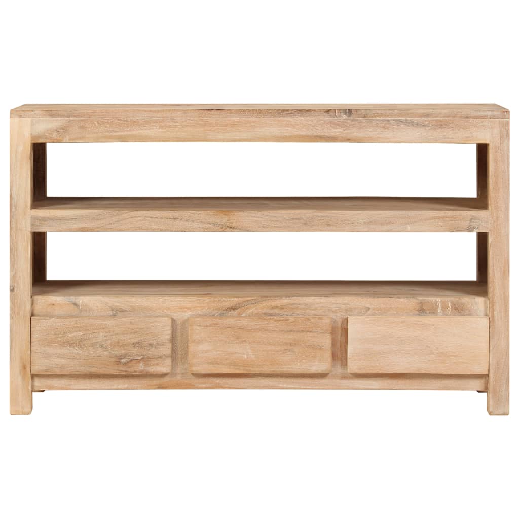TV-taso kiinteä akaasiapuu 90x30x55 cm vaaleanruskea - Sisustajankoti.fi
