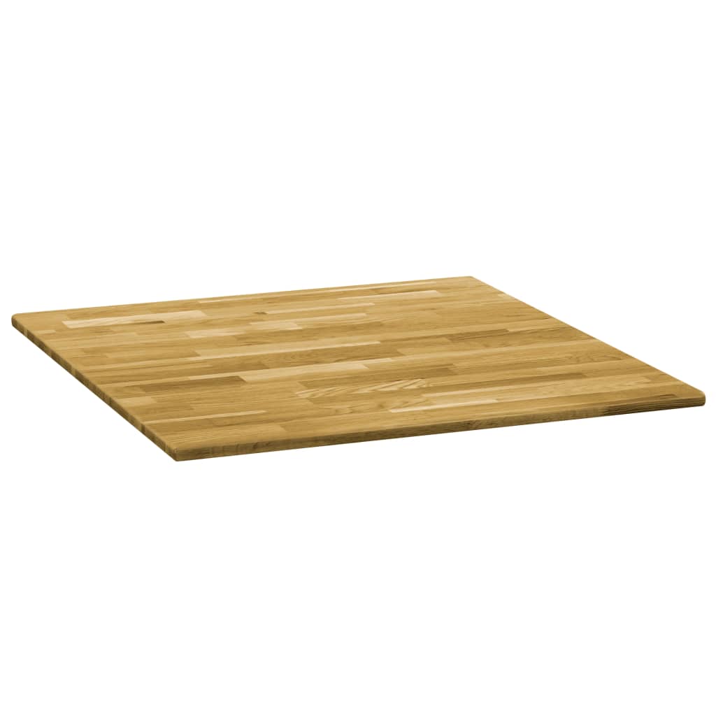 Pöytälevy kiinteä tammipuu neliö 23 mm 80x80 cm - Sisustajankoti.fi