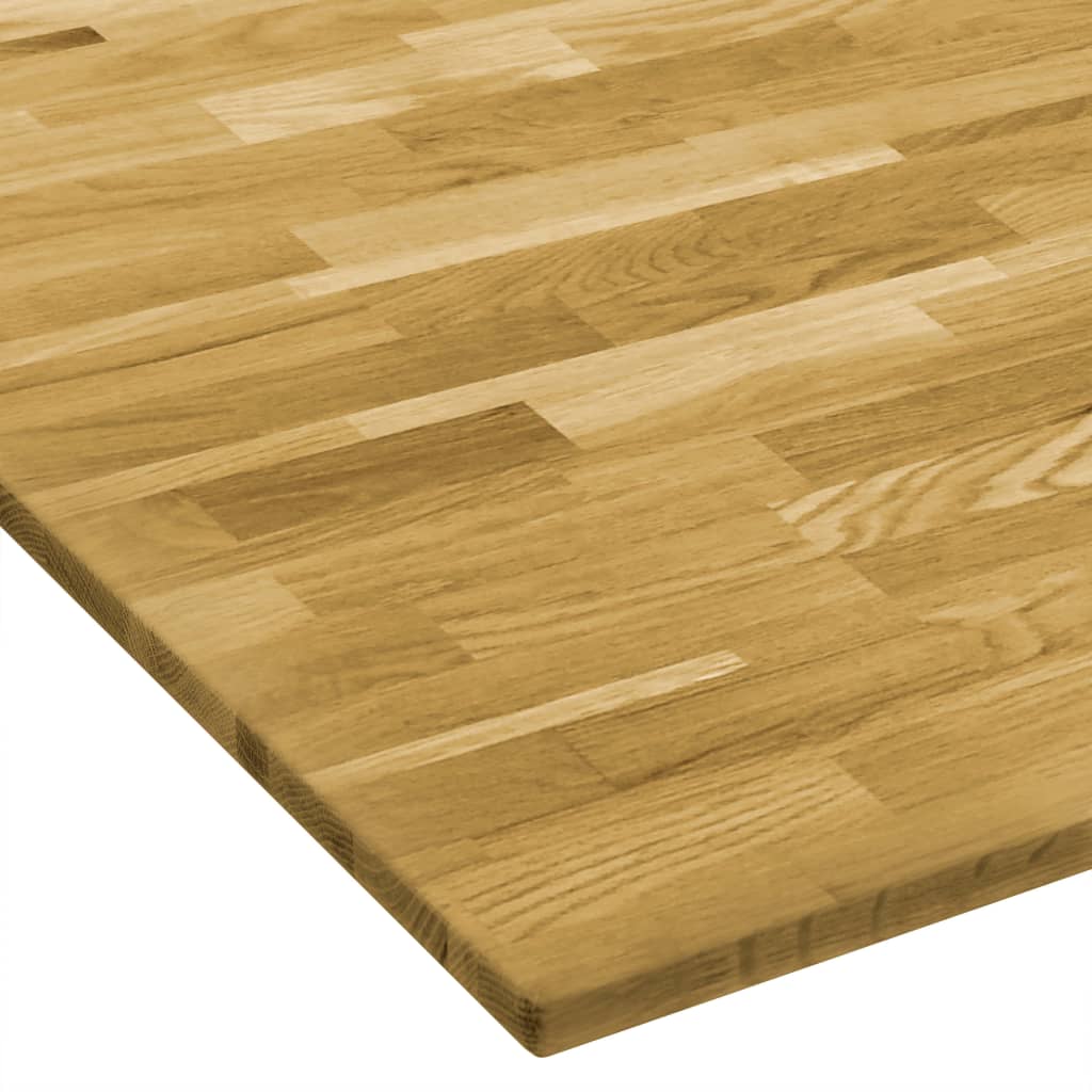 Pöytälevy kiinteä tammipuu neliö 23 mm 80x80 cm - Sisustajankoti.fi