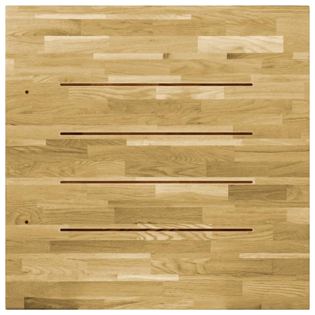 Pöytälevy kiinteä tammipuu neliö 23 mm 80x80 cm - Sisustajankoti.fi