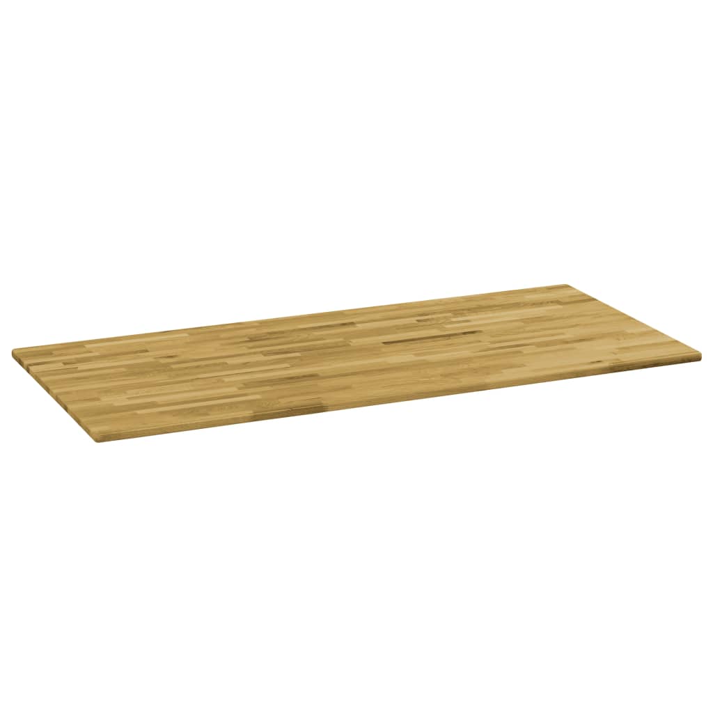 Pöytälevy kiinteä tammipuu suorakaide 23 mm 140x60 cm - Sisustajankoti.fi