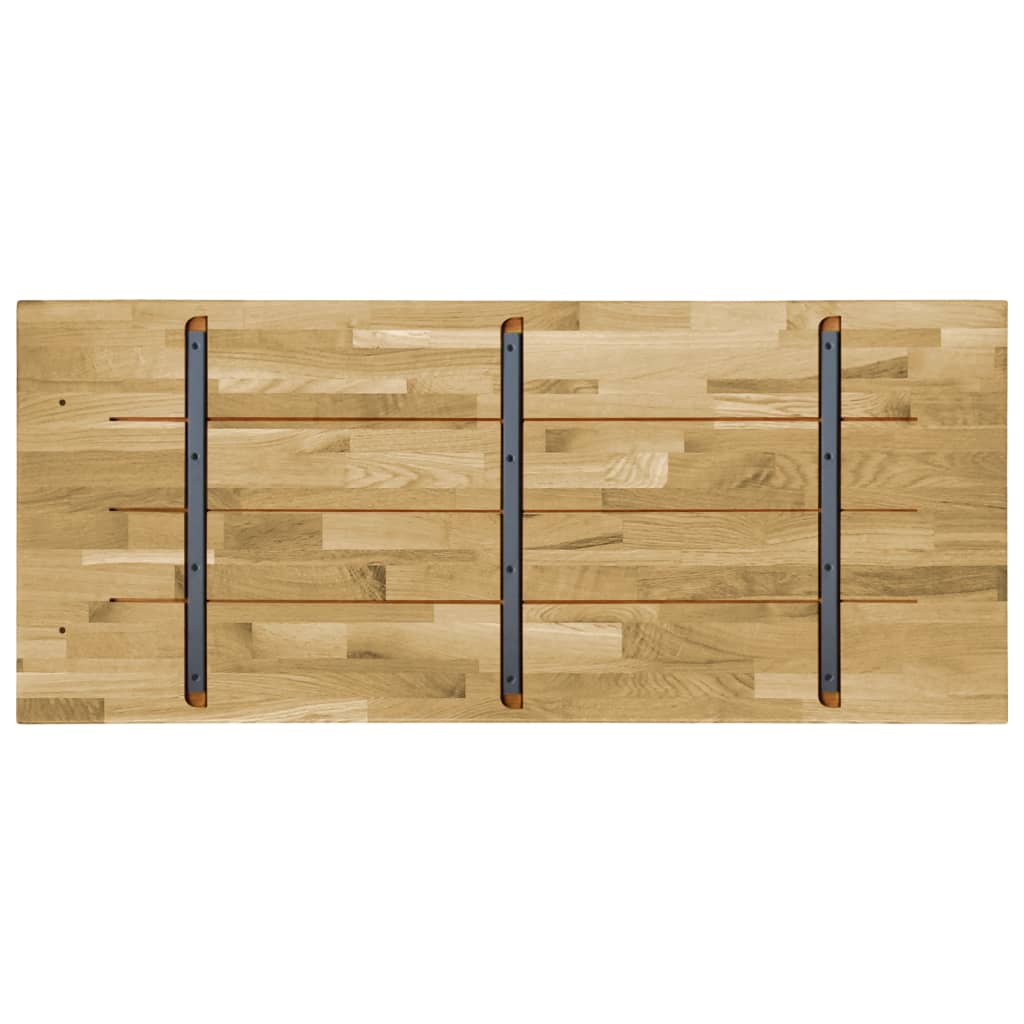 Pöytälevy kiinteä tammipuu suorakaide 23 mm 140x60 cm - Sisustajankoti.fi