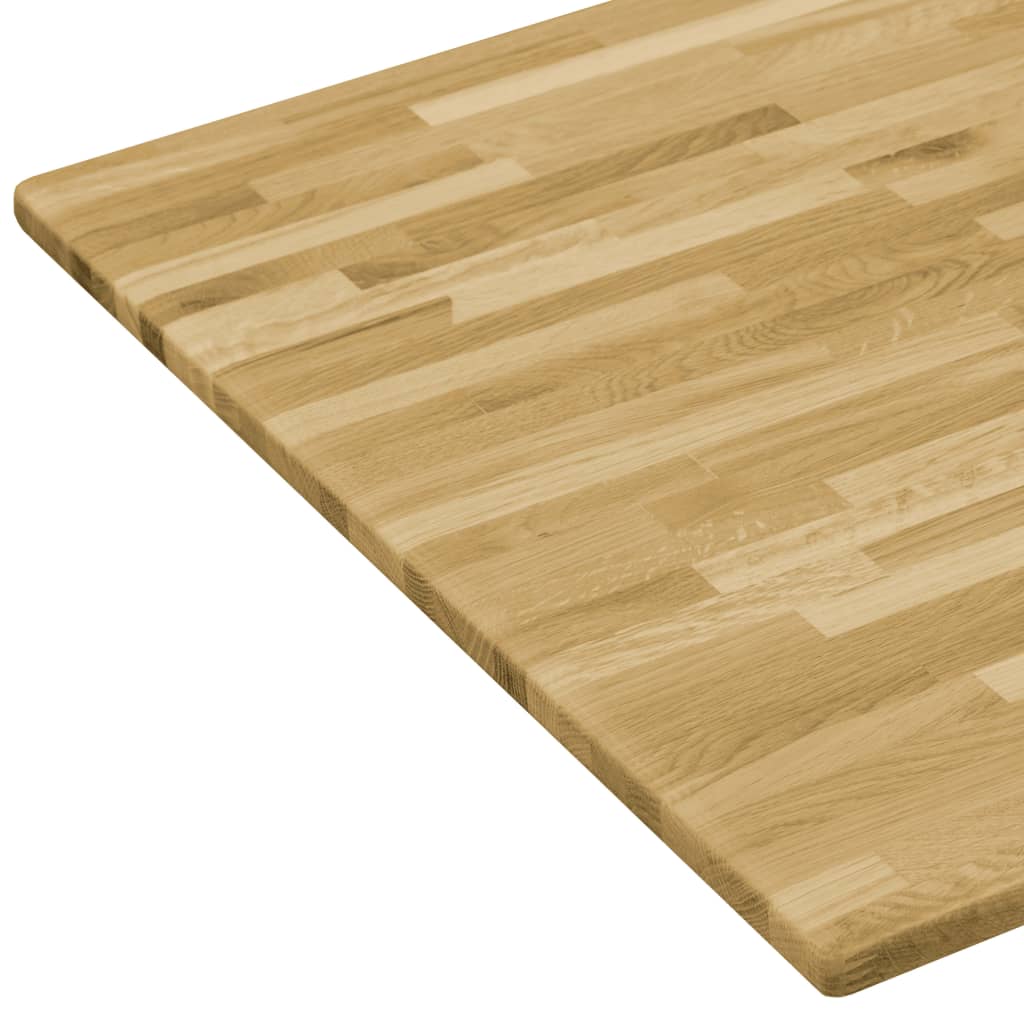 Pöytälevy kiinteä tammipuu suorakaide 23 mm 140x60 cm - Sisustajankoti.fi
